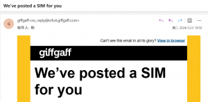 英国实体 SIM 卡 giffgaff 申请、激活和使用教程